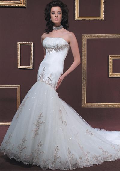Orifashion Handmadestrapless wedding dress / gown 205 - Click Image to Close