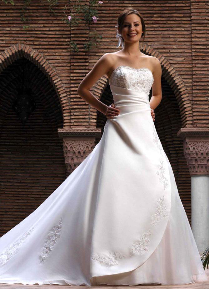 Orifashion Handmadestrapless wedding dress / gown 206 - Click Image to Close