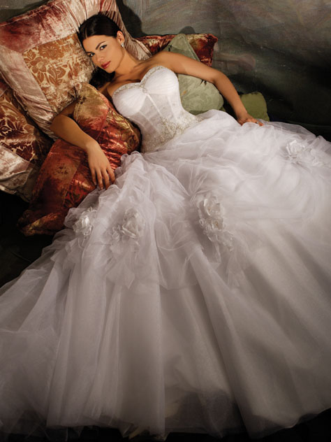 Orifashion Handmadestrapless wedding dress / gown 210 - Click Image to Close