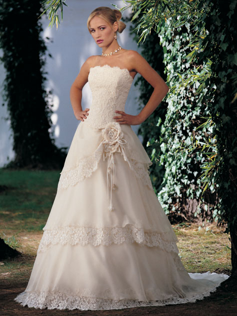 Orifashion Handmadestrapless wedding dress / gown 214 - Click Image to Close