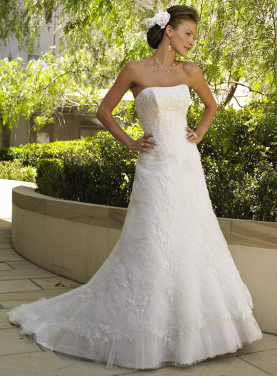 Orifashion Handmadestrapless wedding dress / gown 219