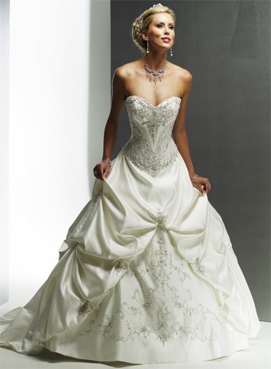 Orifashion Handmadestrapless wedding dress / gown 223 - Click Image to Close