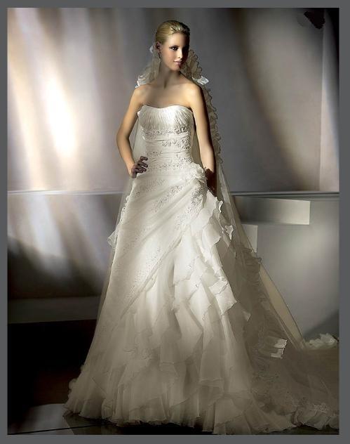 Orifashion Handmadestrapless wedding dress / gown 224 - Click Image to Close