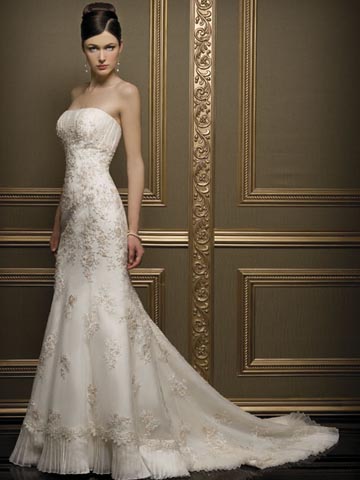 Orifashion Handmadestrapless wedding dress / gown 227 - Click Image to Close
