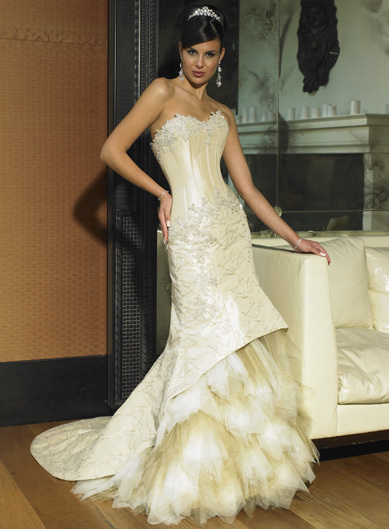 Orifashion Handmadestrapless wedding dress / gown 234 - Click Image to Close