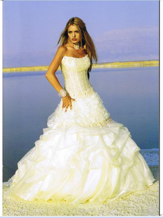Orifashion Handmadestrapless wedding dress / gown 236 - Click Image to Close