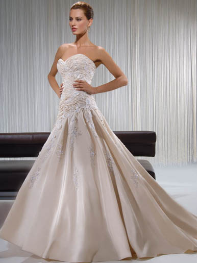 Orifashion Handmadestrapless wedding dress / gown 239 - Click Image to Close