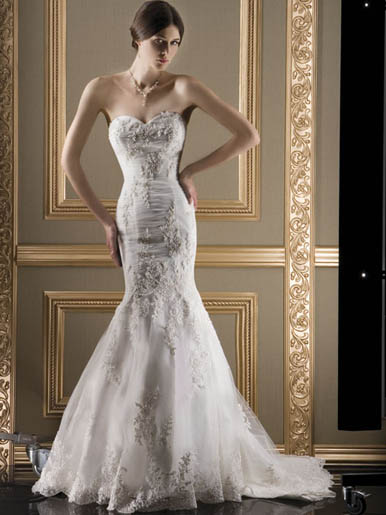Orifashion Handmadestrapless wedding dress / gown 241 - Click Image to Close
