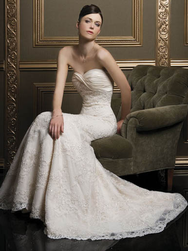 Orifashion Handmadestrapless wedding dress / gown 242