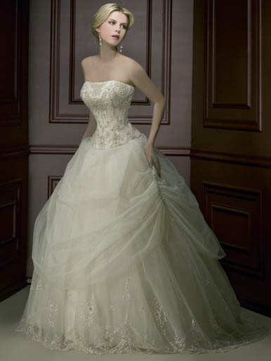 Orifashion Handmadestrapless wedding dress / gown 243 - Click Image to Close