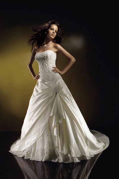 Orifashion Handmadestrapless wedding dress / gown 248 - Click Image to Close