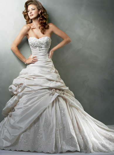 Orifashion Handmadestrapless wedding dress / gown 250 - Click Image to Close