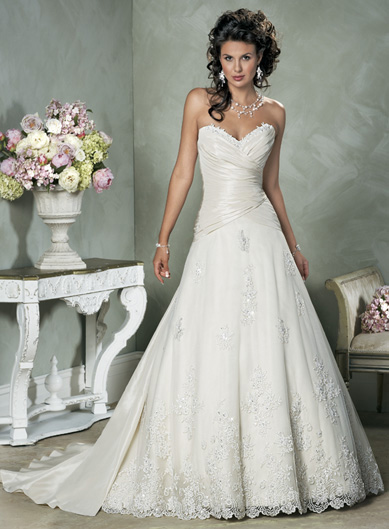 Orifashion Handmadestrapless wedding dress / gown 253