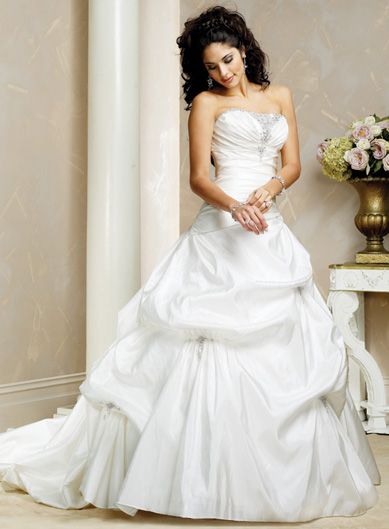 Orifashion Handmadestrapless wedding dress / gown 255 - Click Image to Close