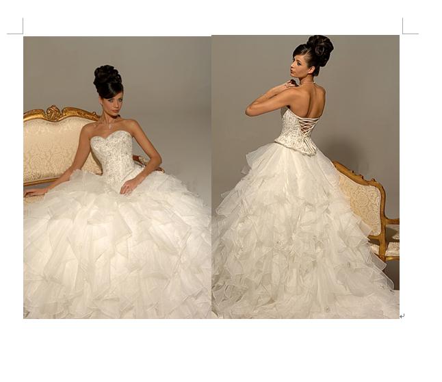 Orifashion Handmadestrapless wedding dress / gown 261