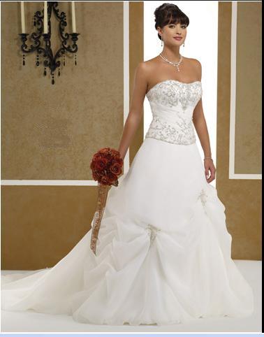 Orifashion Handmadestrapless wedding dress / gown 264 - Click Image to Close