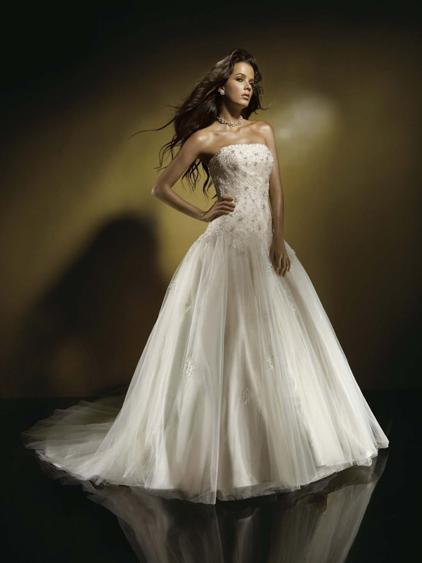 Orifashion Handmadestrapless wedding dress / gown 285 - Click Image to Close