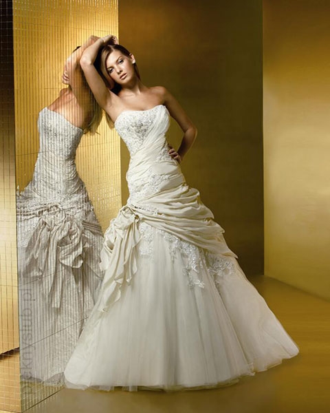Orifashion Handmadestrapless wedding dress / gown 293 - Click Image to Close