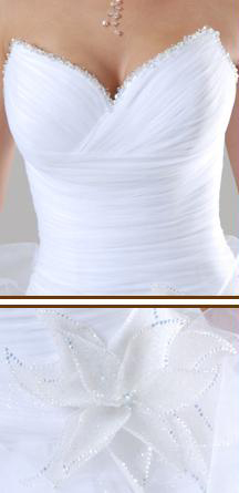 Orifashion HandmadeRomantic Sexy Silk Tulle Bridal Gown SW030
