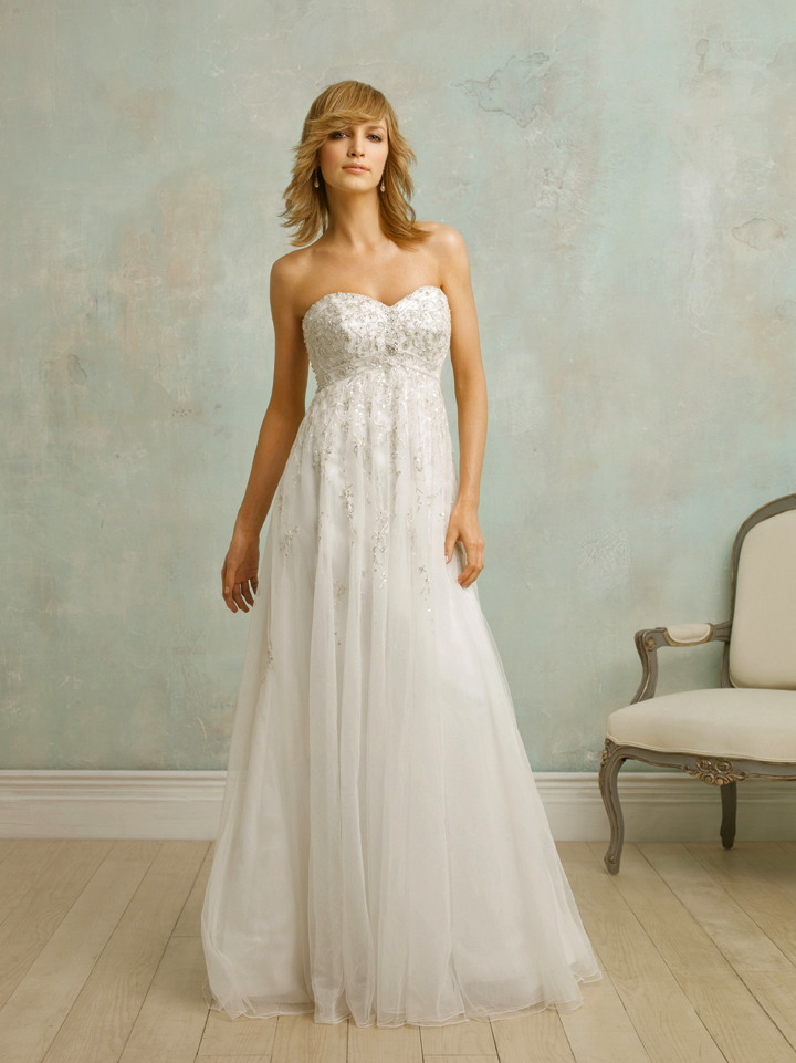 Orifashion HandmadeRomantic and Luscious Empire Wedding Dress AL